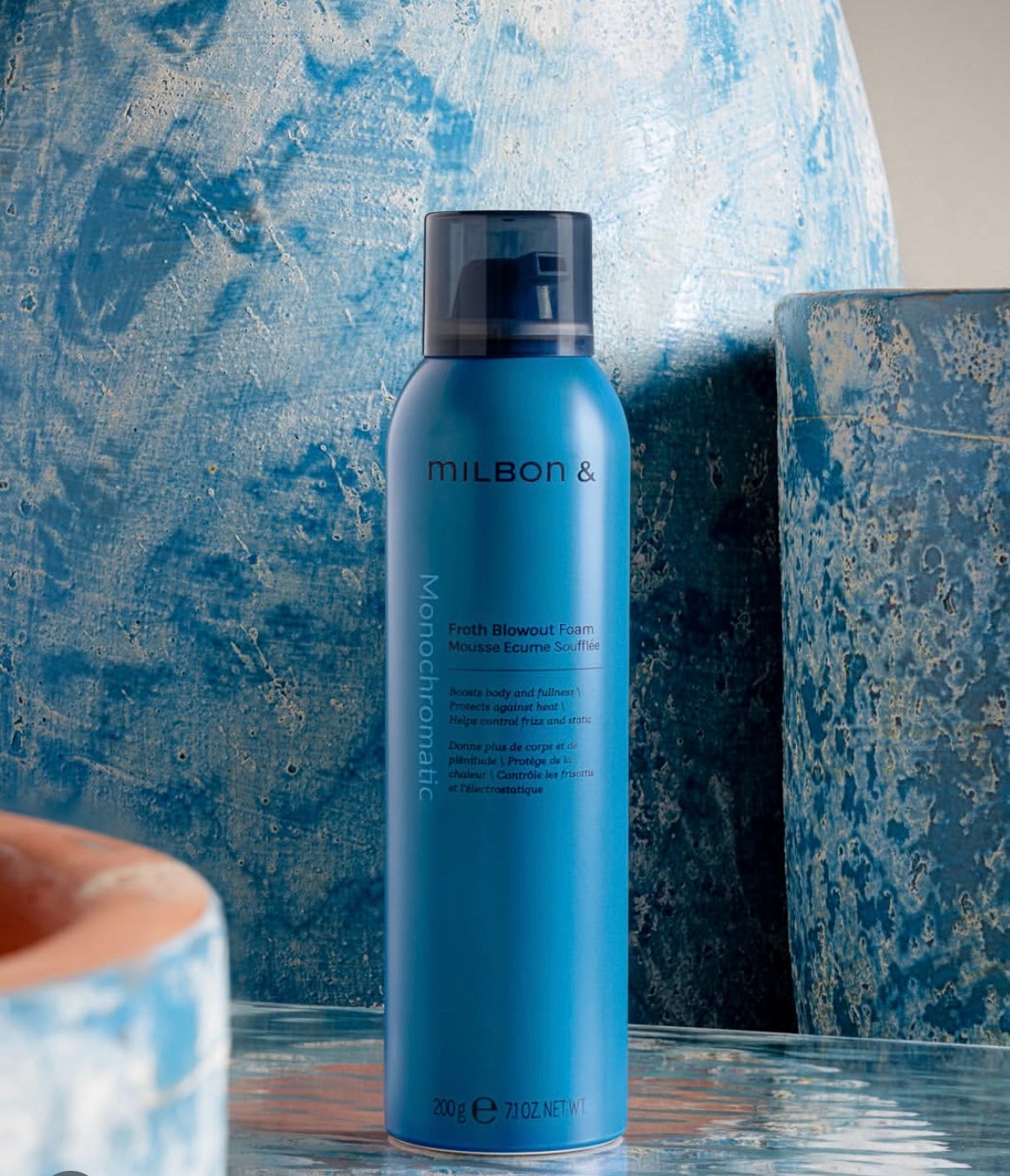 Milbon Froth Blowout Foam 7.1oz | ShearStyle Salon Boutique